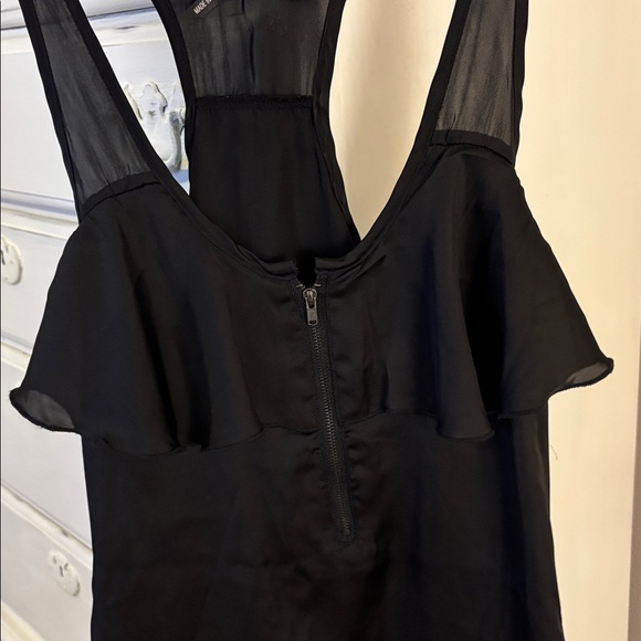 Ali & Kris Black Camisole with Ruffle Detail - Picture 3 of 5